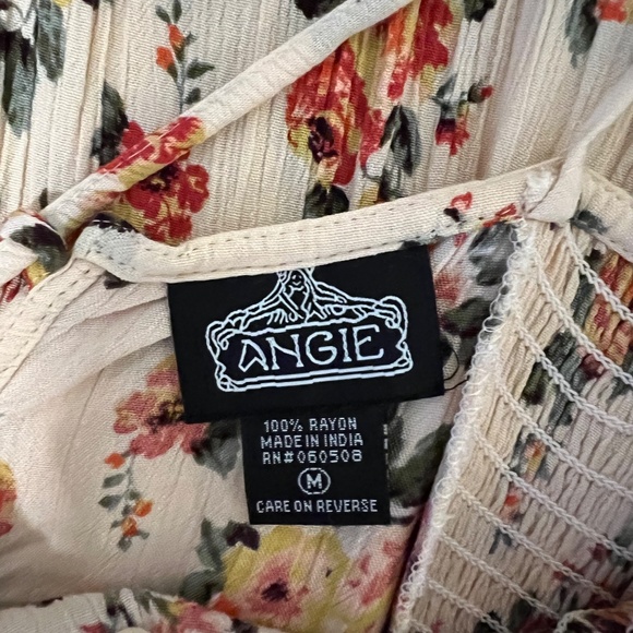 ANGIE Summer Midi Floral Dress Size M - Picture 5 of 6